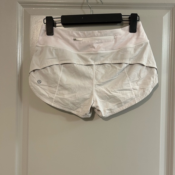 lululemon athletica White Athletic Running Shorts - Picture 2 of 4